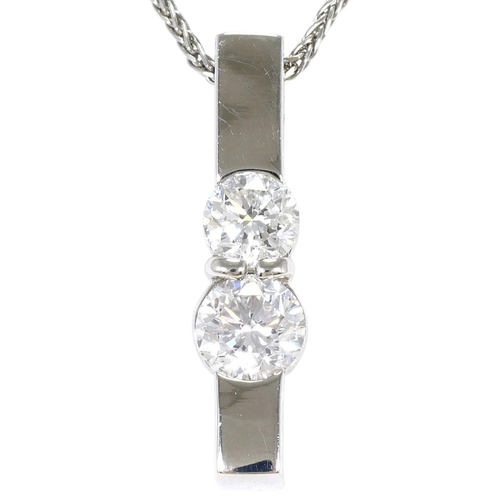 PT900 Platinum / PT850 Necklace with Diamonds (0.310ct and 0.207ct, SI2 clari...